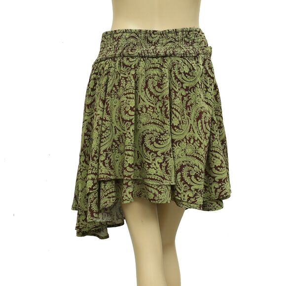 Free People free-est Scarlett Printed Skort Short Floral Print Smocked S 283985 - Picture 7 of 9